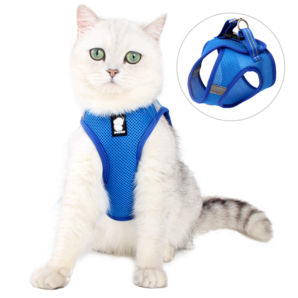 Cat Harness and Leash - Ultra Light Escape Proof Kitten Collar Cat Walking Jacket with Running Cushioning Soft and Comfortable Suitable for Puppies Rabbits