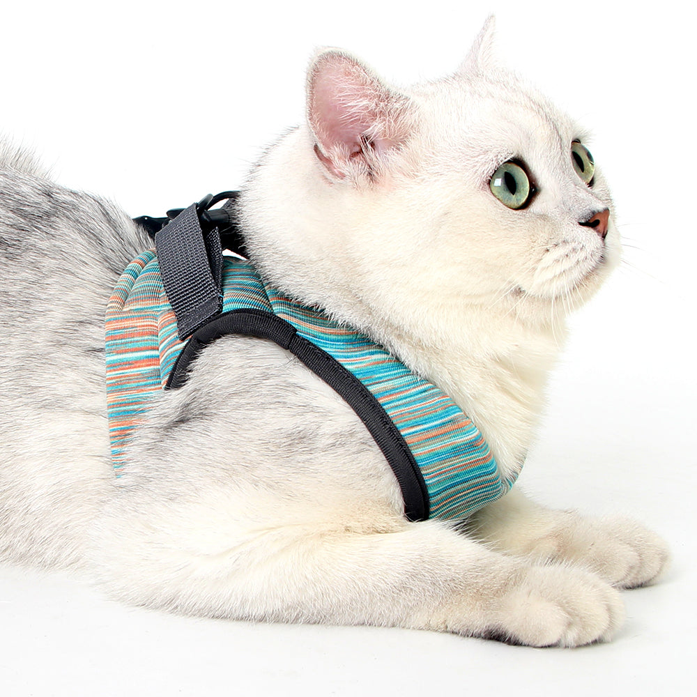 Cat Harness and Leash - Ultra Light Escape Proof Kitten Collar Cat Walking Jacket with Running Cushioning Soft and Comfortable Suitable for Puppies Rabbits