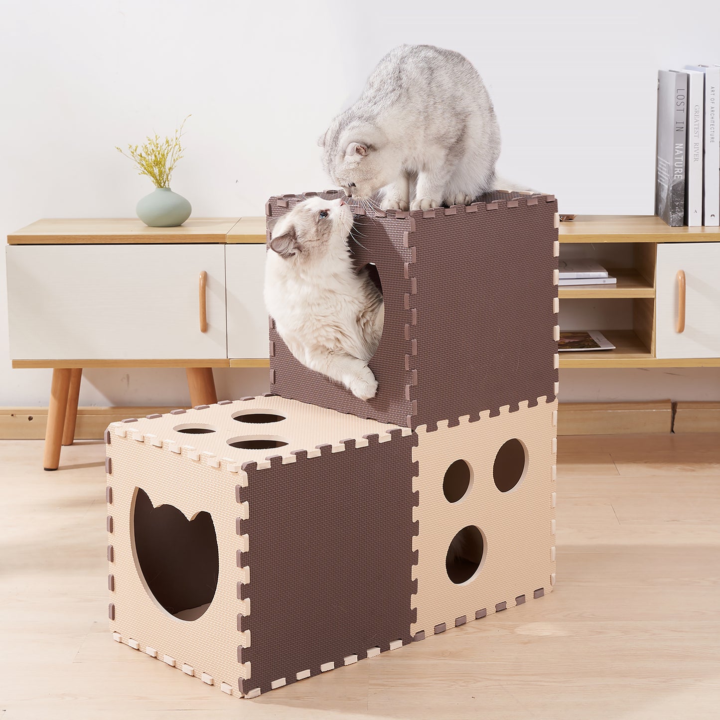 Cat tunnel is suitable for big cats, pet kittens collapsible maze, rabbit rabbit tunnel